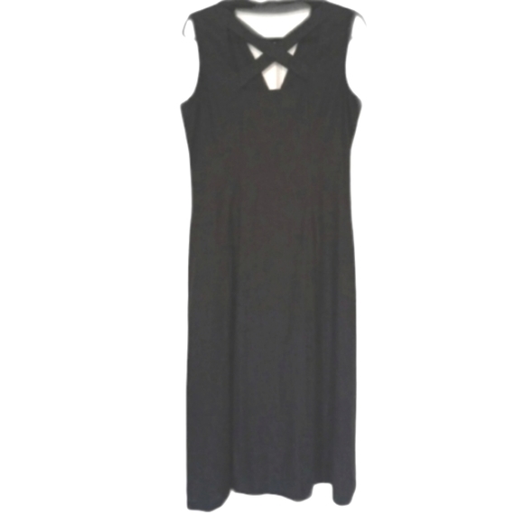 Reese Kelly 55% Linen / Rayon Blend Black Dress Size Medium NWOT - Picture 1 of 6